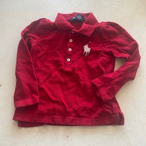 Girls Long Sleeve Polo Shirt